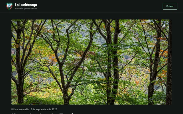 Home page of the La Luciérnaga website